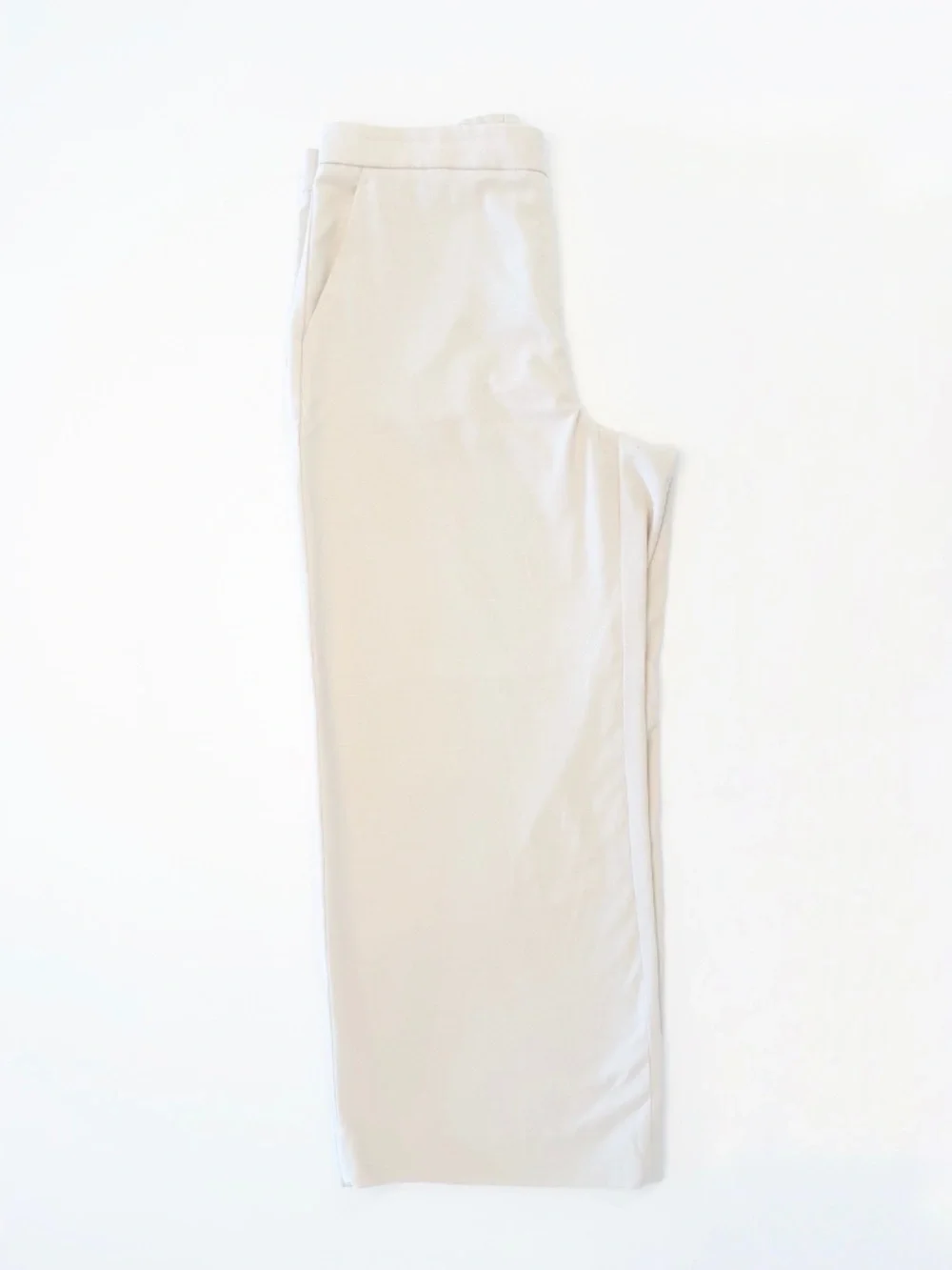 Banana Republic Hayden Pull-On Pants Size 14 Petite Cream